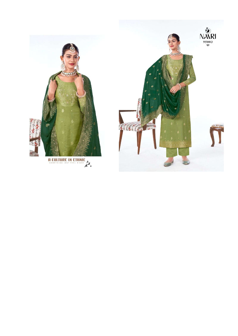 Naari Benz Vol 4 Muslin Jacquard Party Wear Salwar Suit