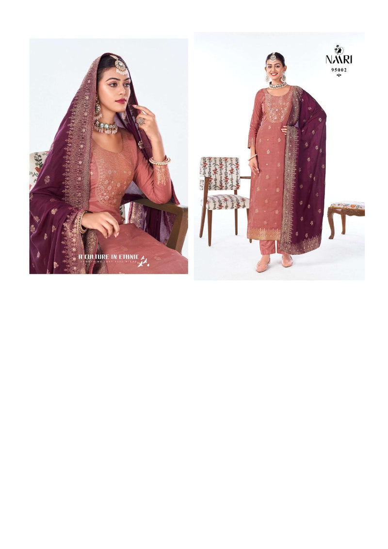 Naari Benz Vol 4 Muslin Jacquard Party Wear Salwar Suit