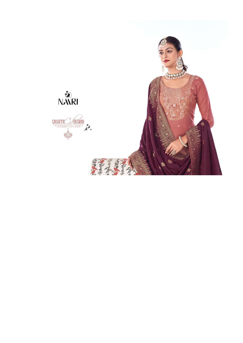 Naari Benz Vol 4 Muslin Jacquard Party Wear Salwar Suit