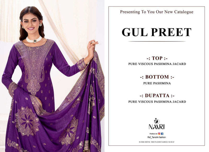 Naari Gul Preet Pashmina Jacquard Party Wear Suit