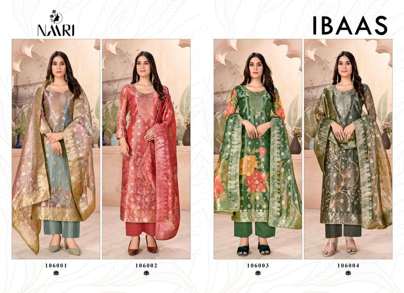 Naari Ibaas Jacquard Fancy Designer Party Wear Suit