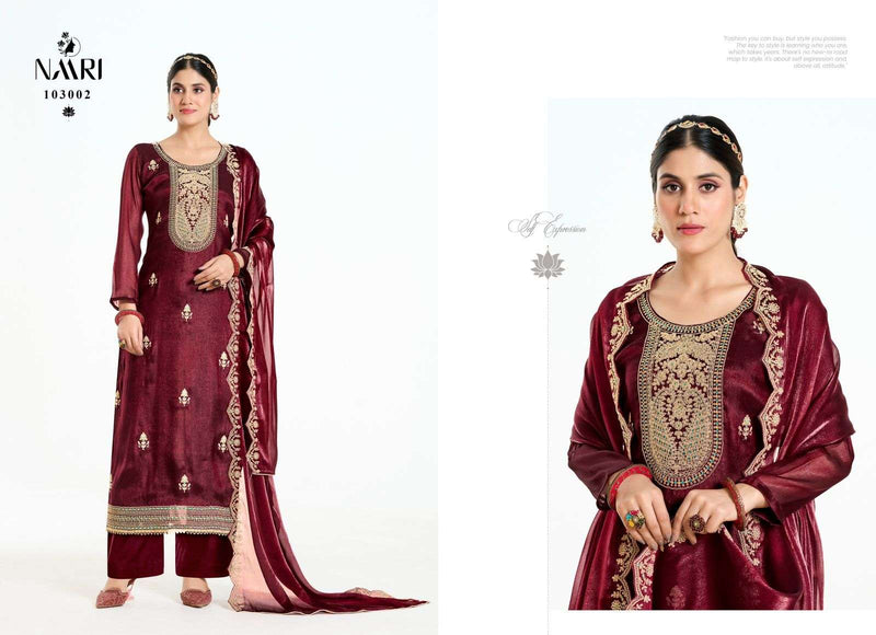 Naari Maanvi Silk Designer Wedding Wear Salwar Suit Collection