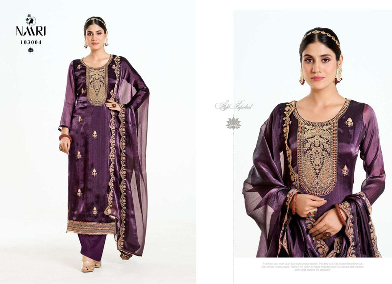 Naari Maanvi Silk Designer Wedding Wear Salwar Suit Collection