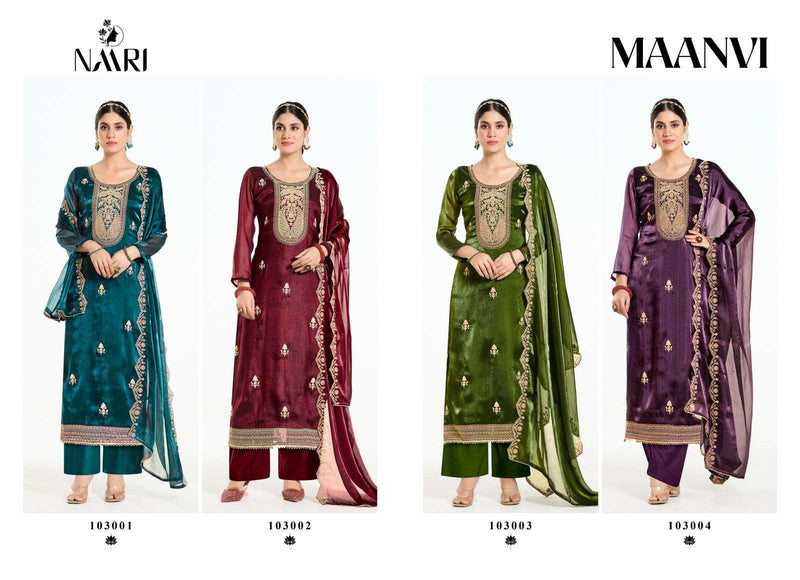 Naari Maanvi Silk Designer Wedding Wear Salwar Suit Collection
