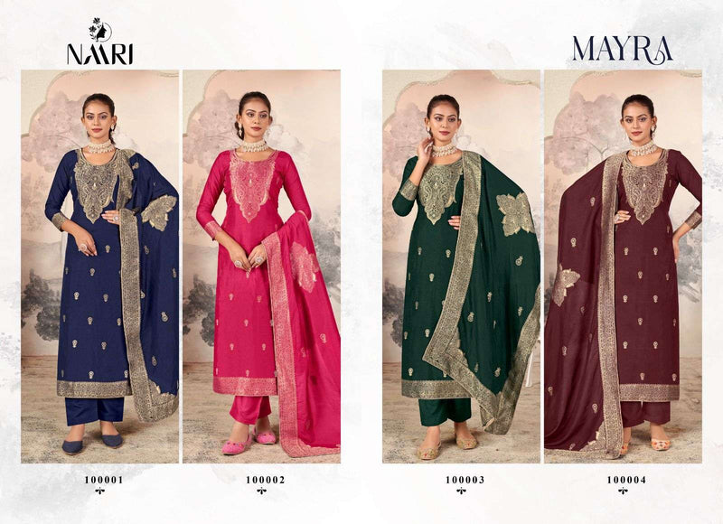 Naari Mayra Dola Jacquard Fancy Wedding Wear Salwar Suit Collection