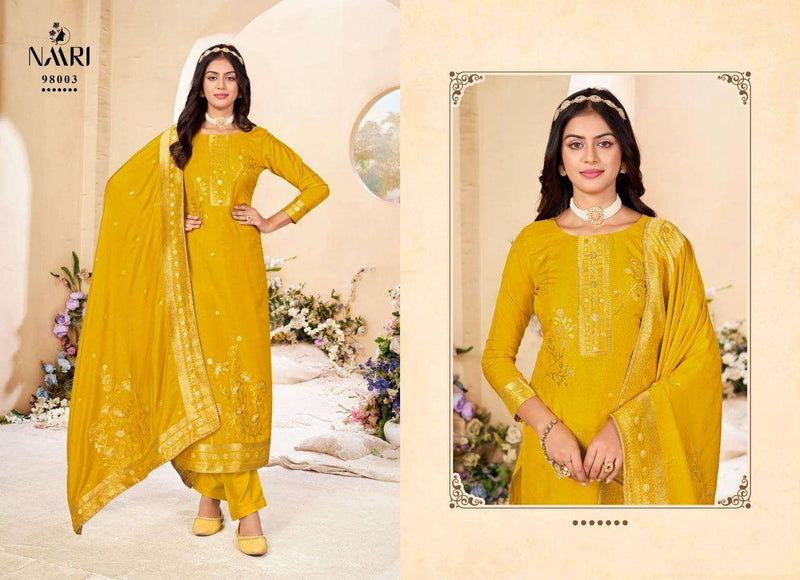 Naari Mehar Vol 8 Jacquard Designer Festival Wear Salwar Suit