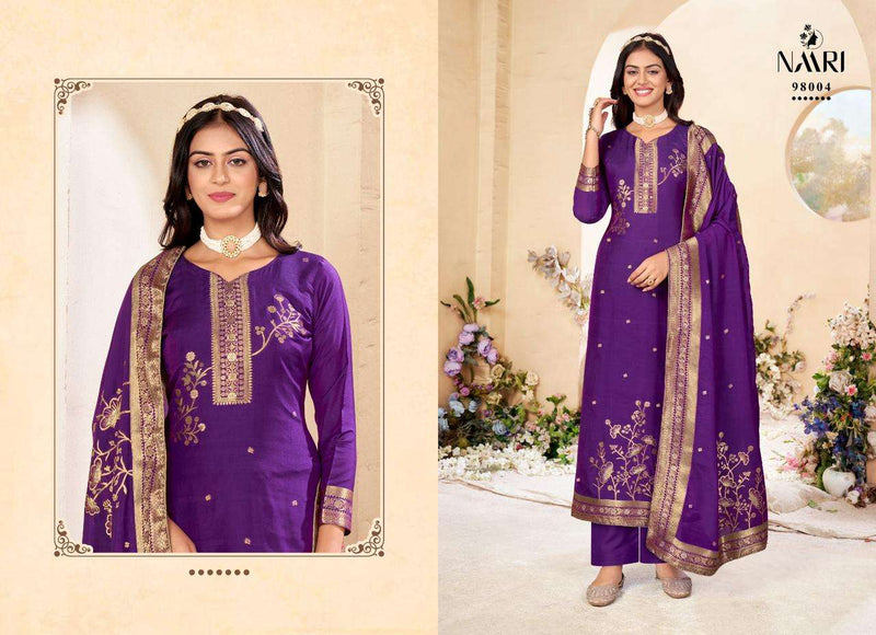 Naari Mehar Vol 8 Jacquard Designer Festival Wear Salwar Suit