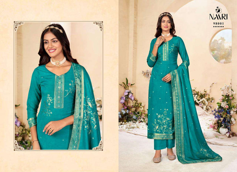 Naari Mehar Vol 8 Jacquard Designer Festival Wear Salwar Suit