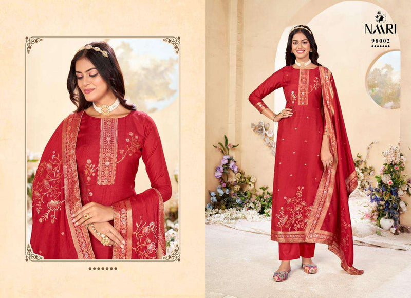 Naari Mehar Vol 8 Jacquard Designer Festival Wear Salwar Suit