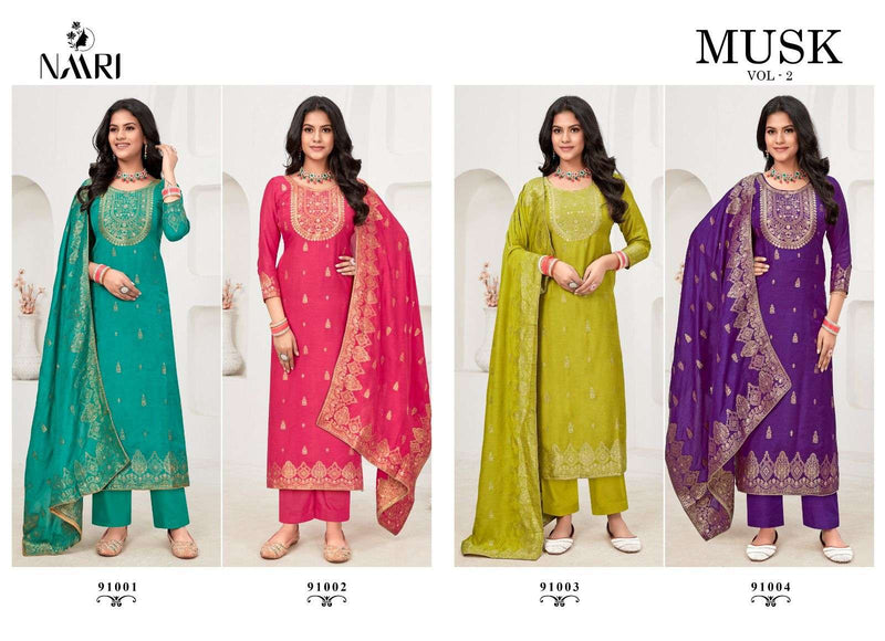 Naari Musk Vol 2 Muslin Jacquard Beautiful Designer Salwar Suit