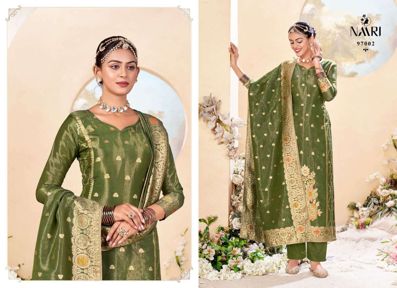 Naari Rangat Jacquard Designer Festiv Wear Salwar Suit