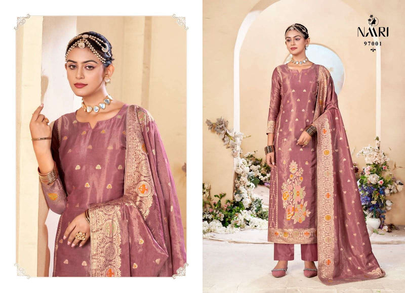 Naari Rangat Jacquard Designer Festiv Wear Salwar Suit