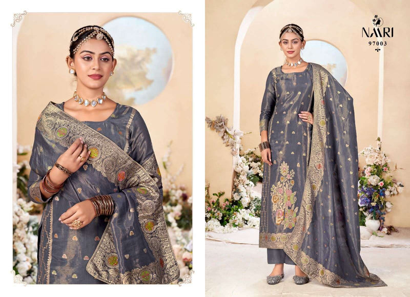 Naari Rangat Jacquard Designer Festiv Wear Salwar Suit