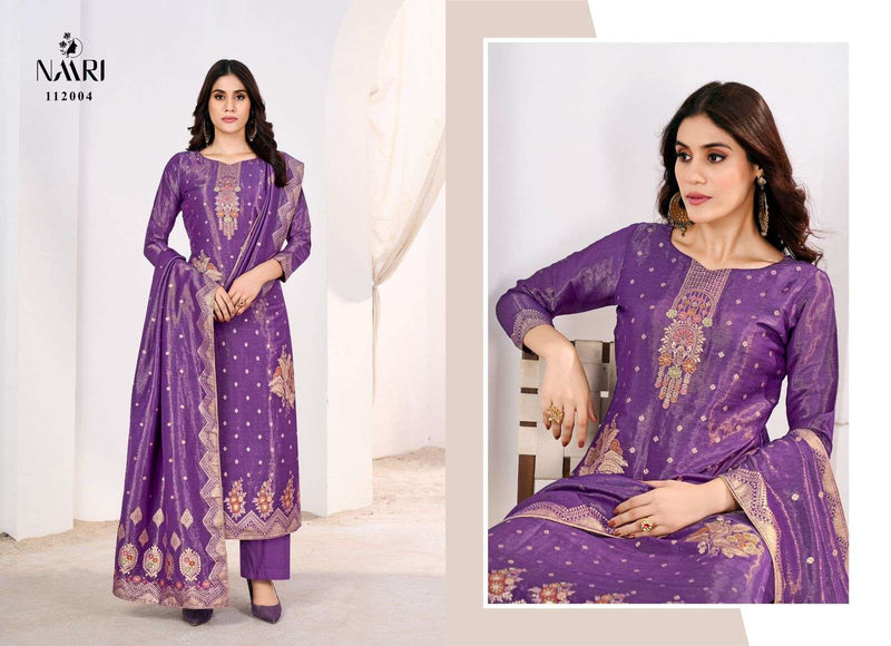 Naari Suhhag Jacquard Diamond Handwork Fancy Designer Salwar Suit