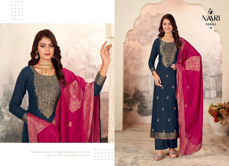Naari Vanya Muslin Jacquard Designer Festival Wear Salwar Suit