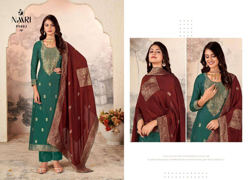 Naari Vanya Muslin Jacquard Designer Festival Wear Salwar Suit