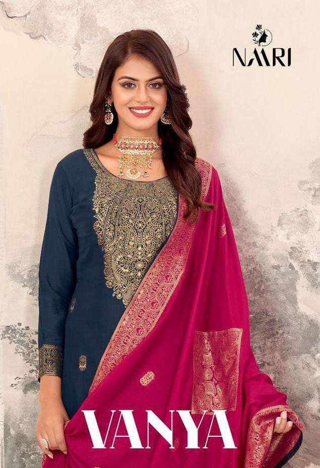 Naari Vanya Muslin Jacquard Designer Festival Wear Salwar Suit