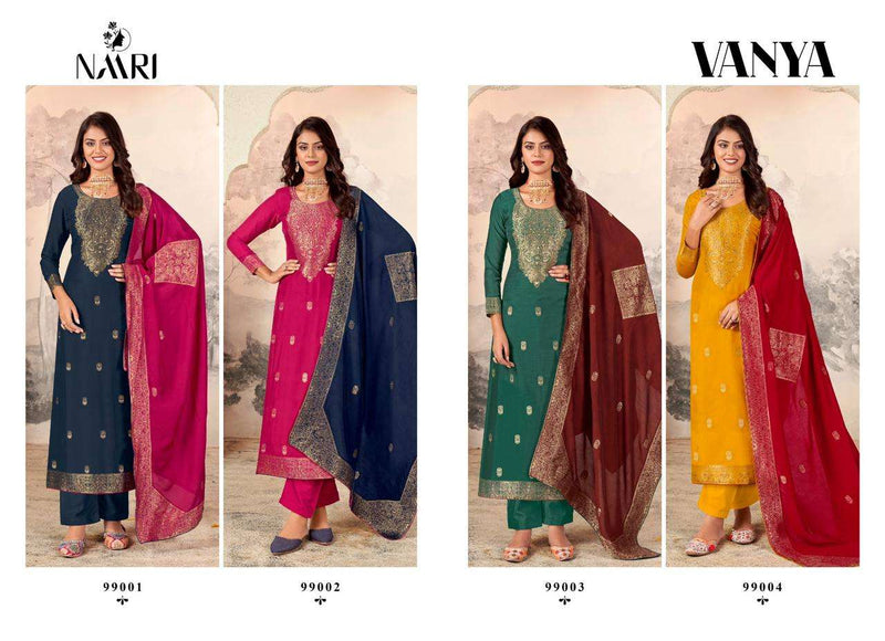 Naari Vanya Muslin Jacquard Designer Festival Wear Salwar Suit