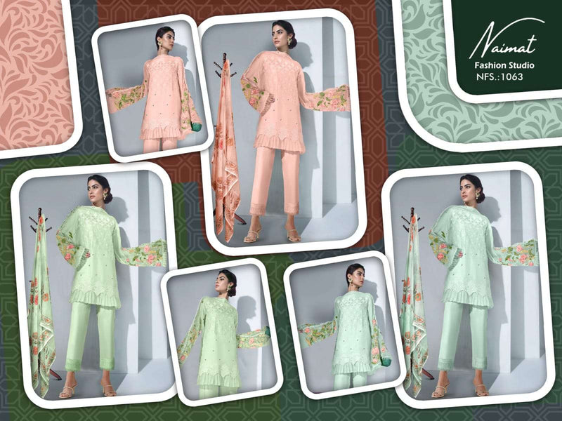 Naimat Nfs 1063 Beautiful Work Readymade Pakistani Salwar Kameez