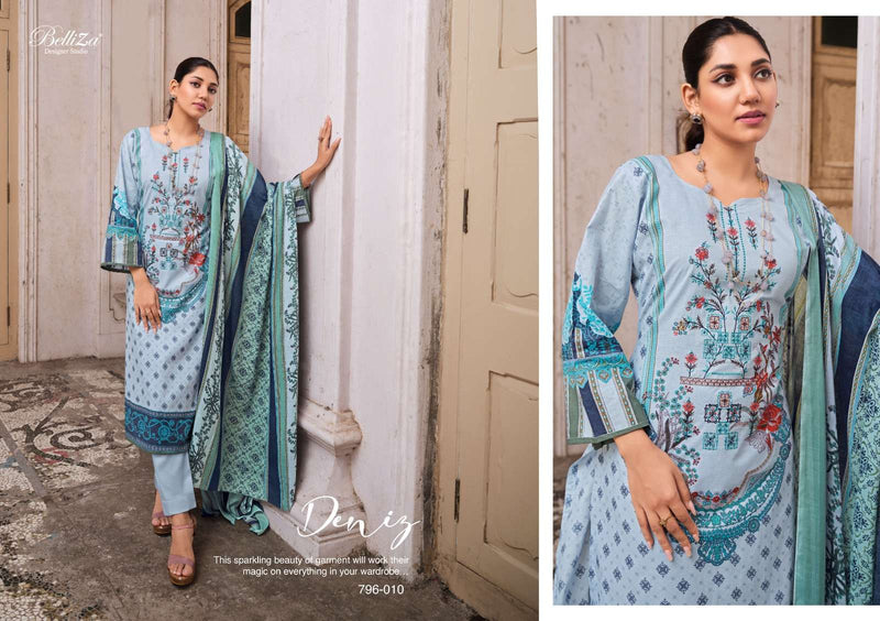 Naira Vol 10 By Belliza Adorable Print Pakistani Cotton Ladies Suits