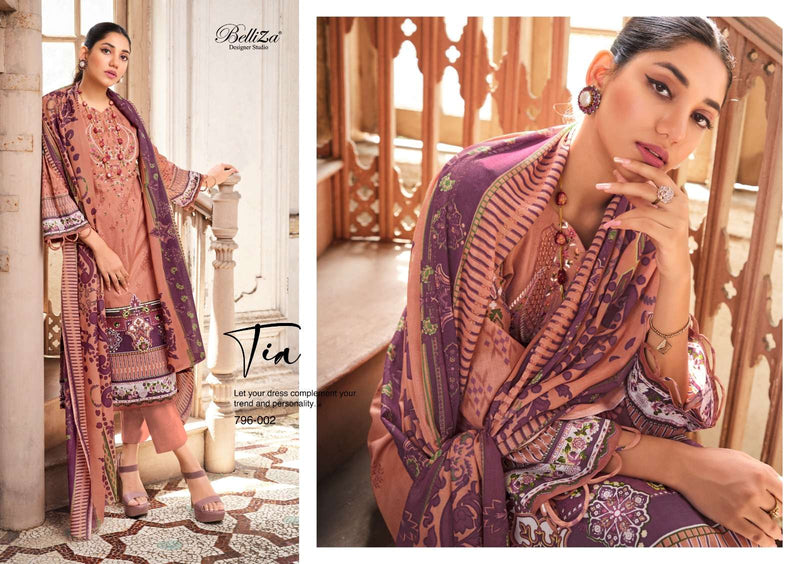 Naira Vol 10 By Belliza Adorable Print Pakistani Cotton Ladies Suits