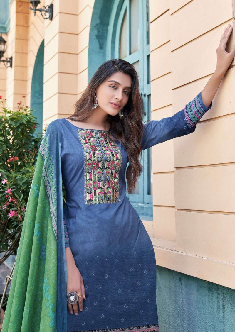 Naishaa Vol 3 By Yashika Trends Exclusive Neck Embroidered Salwar Kameez