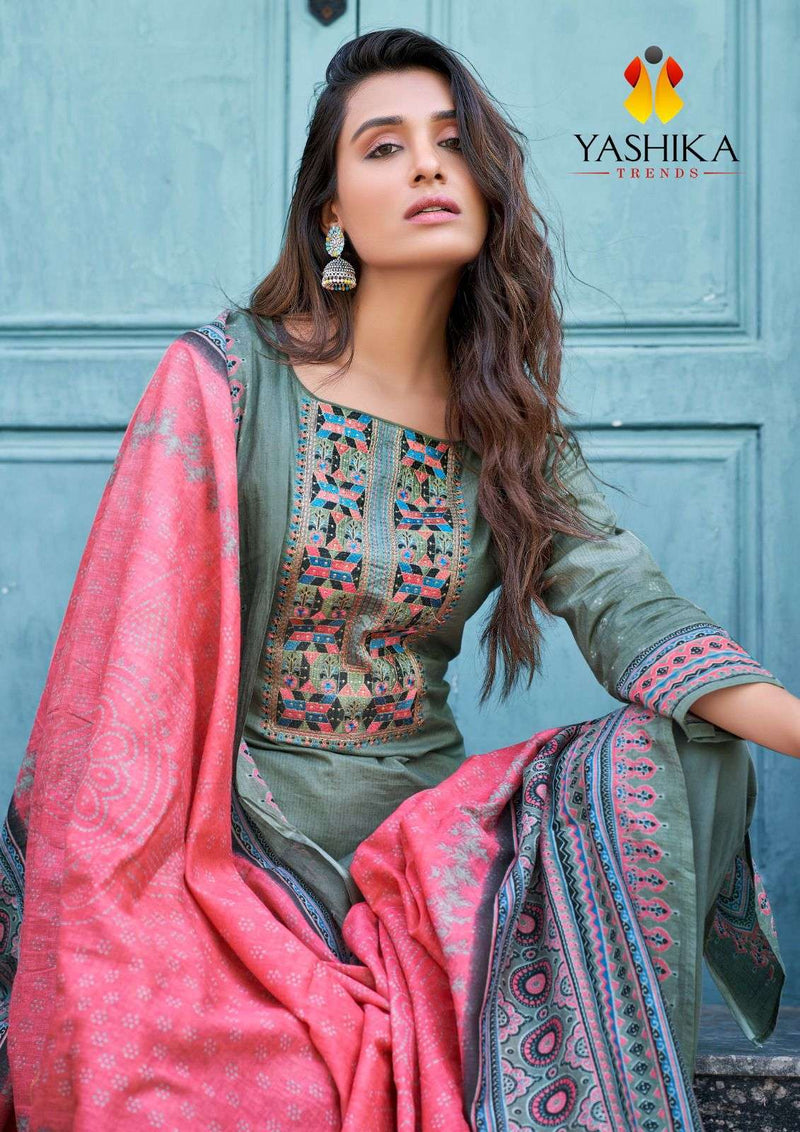 Naishaa Vol 3 By Yashika Trends Exclusive Neck Embroidered Salwar Kameez