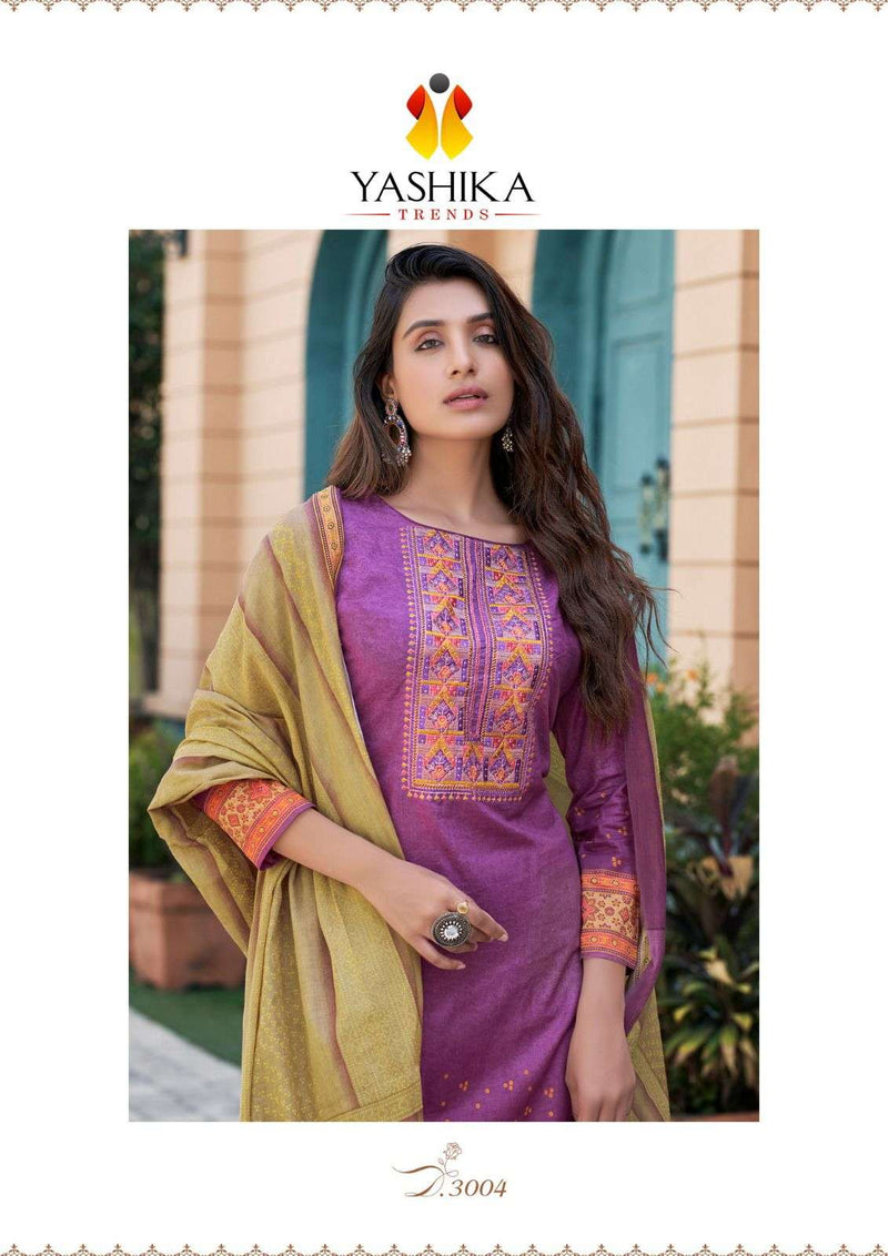Naishaa Vol 3 By Yashika Trends Exclusive Neck Embroidered Salwar Kameez