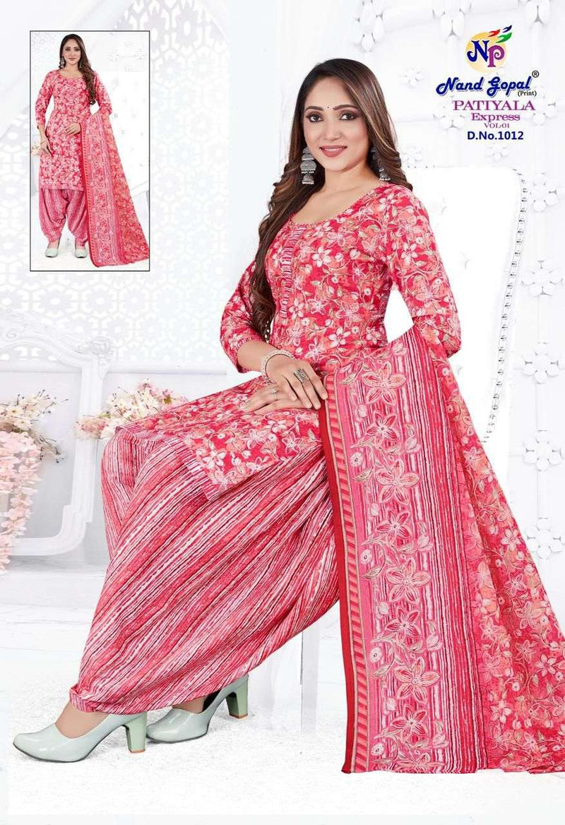 Nand Gopal Patiyala Express Vol 1 Cotton Unstitched Daily Wear Salwar Suit