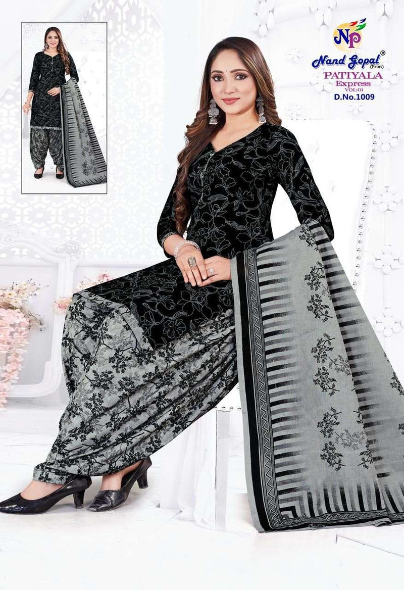 Nand Gopal Patiyala Express Vol 1 Cotton Unstitched Daily Wear Salwar Suit