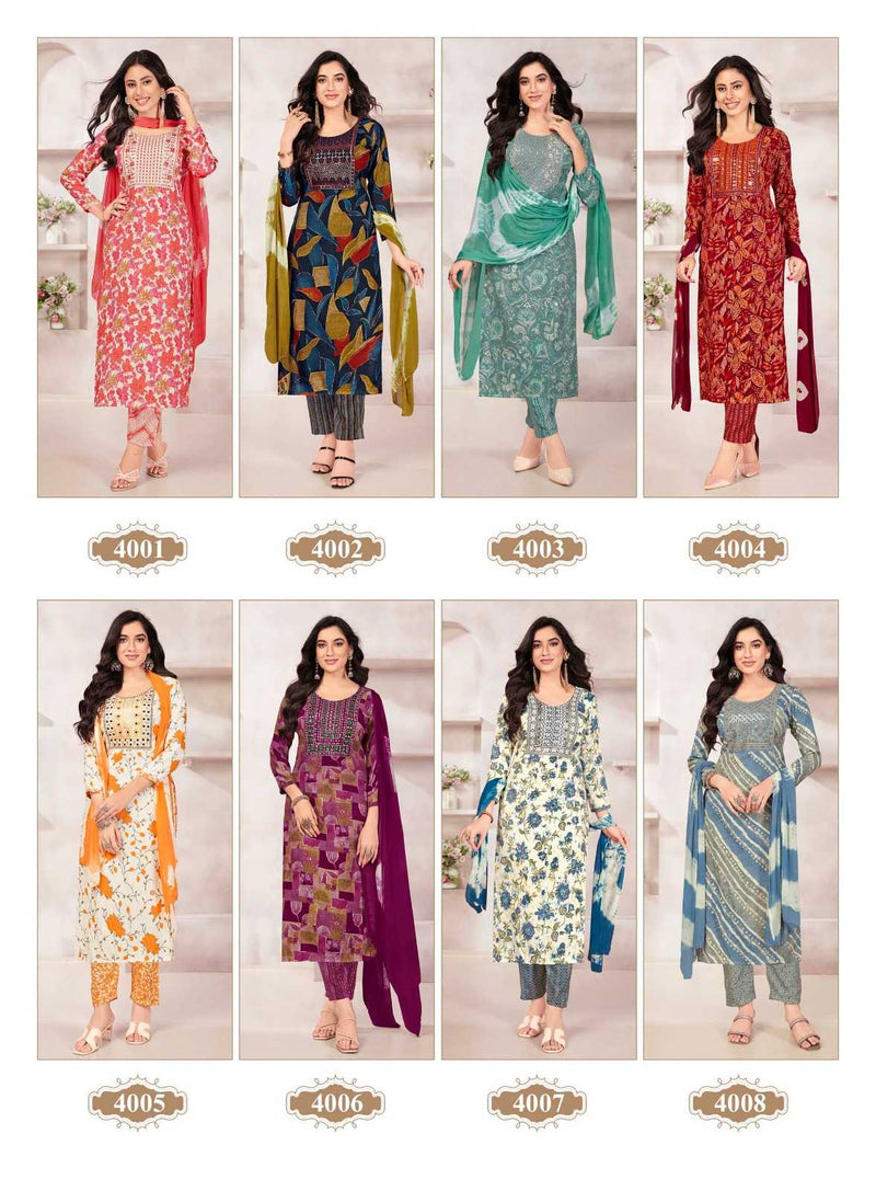 Navkar Creation Sofiya Vol 4 Capsul Foil Print Daily Wear Kurti Set