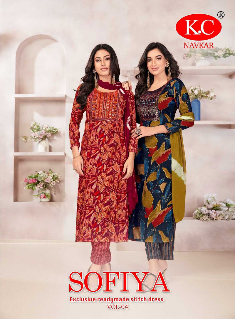 Navkar Creation Sofiya Vol 4 Capsul Foil Print Daily Wear Kurti Set