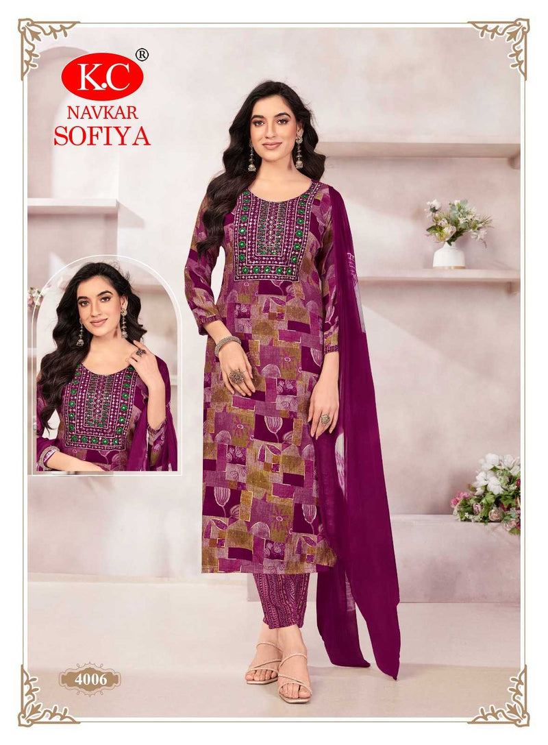 Navkar Creation Sofiya Vol 4 Capsul Foil Print Daily Wear Kurti Set