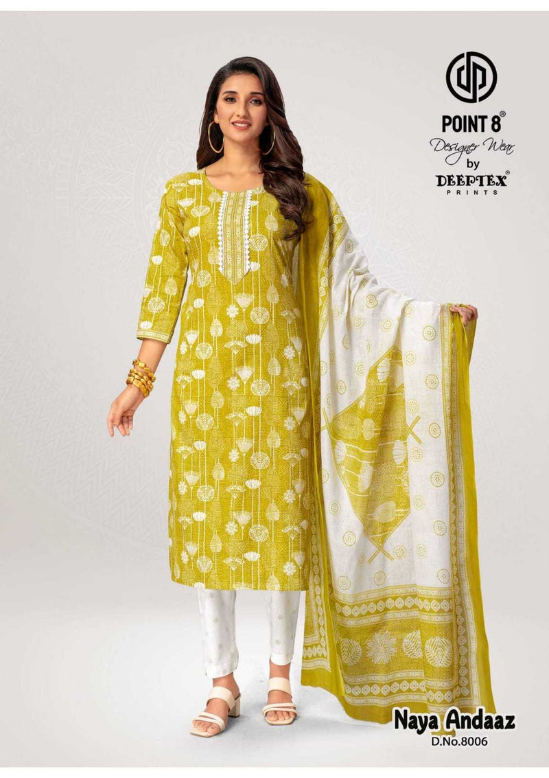 Deeptex Prints Naya Andaaz Vol 8 Cotton Dailywear Readymade Suit