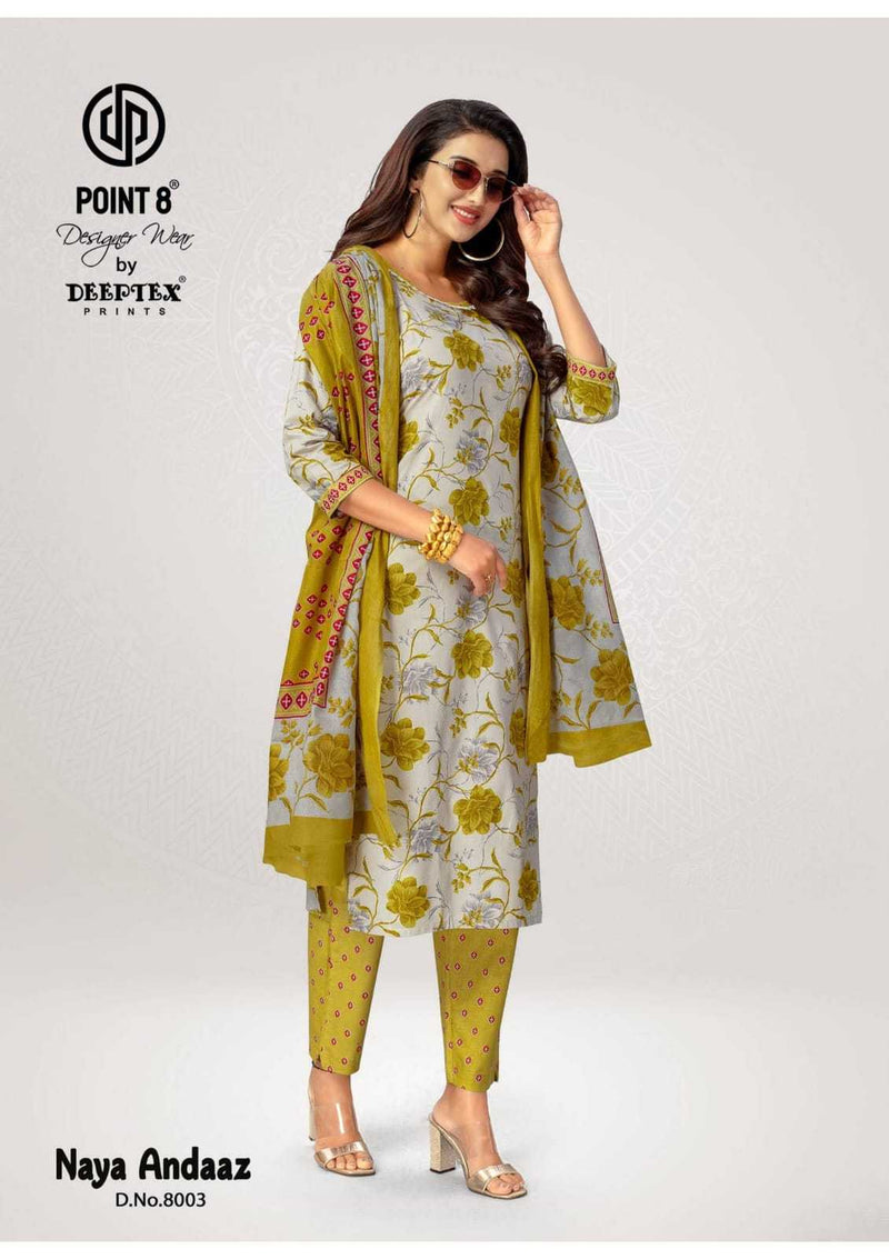 Deeptex Prints Naya Andaaz Vol 8 Cotton Dailywear Readymade Suit
