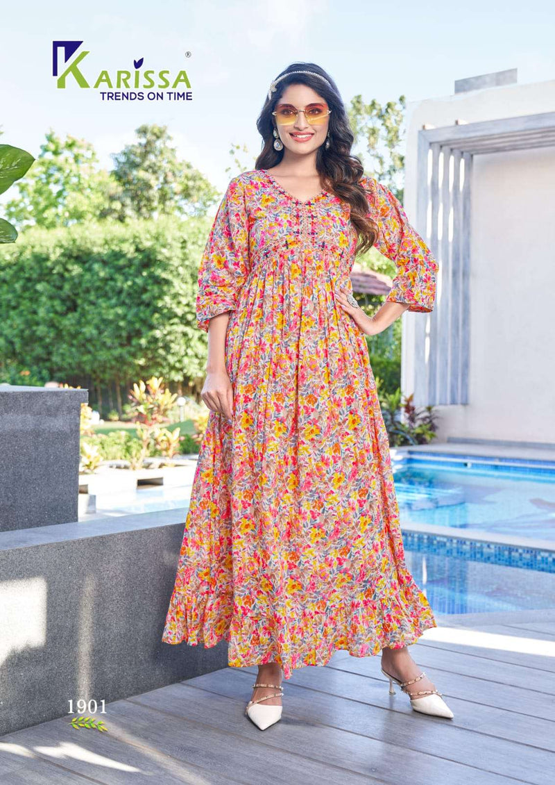 Niharika By Karissa Ready To Wear Long Anarkali Kurti