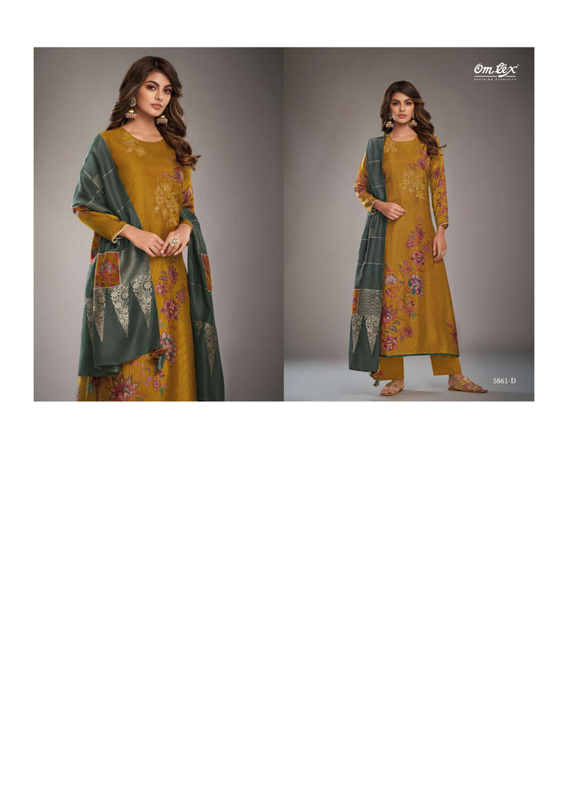 Omtex Ivanna Russian Silk Digital Print Embroidery Patch Work Salwar Suit