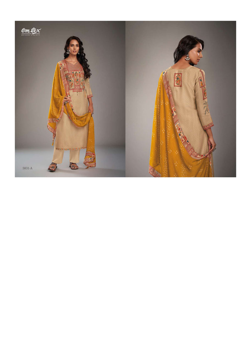 Omtex Nehal Russian Silk Digital Print Fancy Salwar Suit