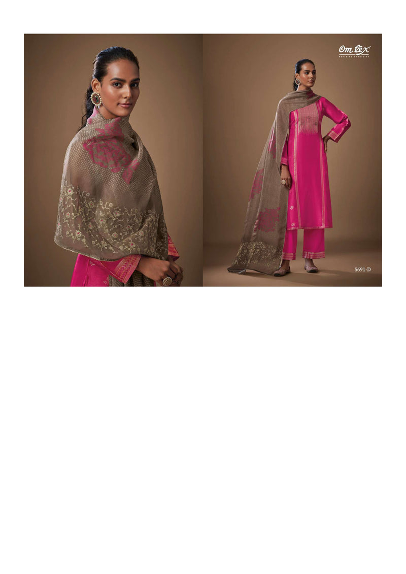 Omtex Posh Pulse Silk Jacquard Designer Wedding Wear Salwar Kameez Collection