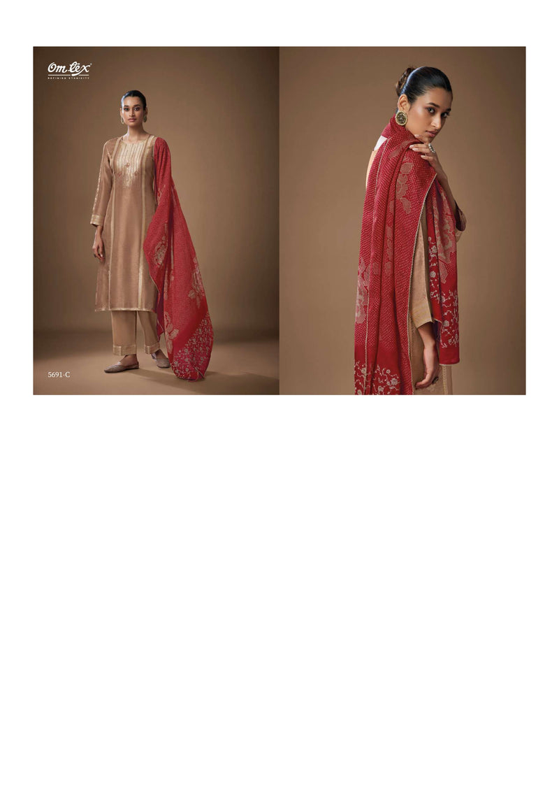 Omtex Posh Pulse Silk Jacquard Designer Wedding Wear Salwar Kameez Collection