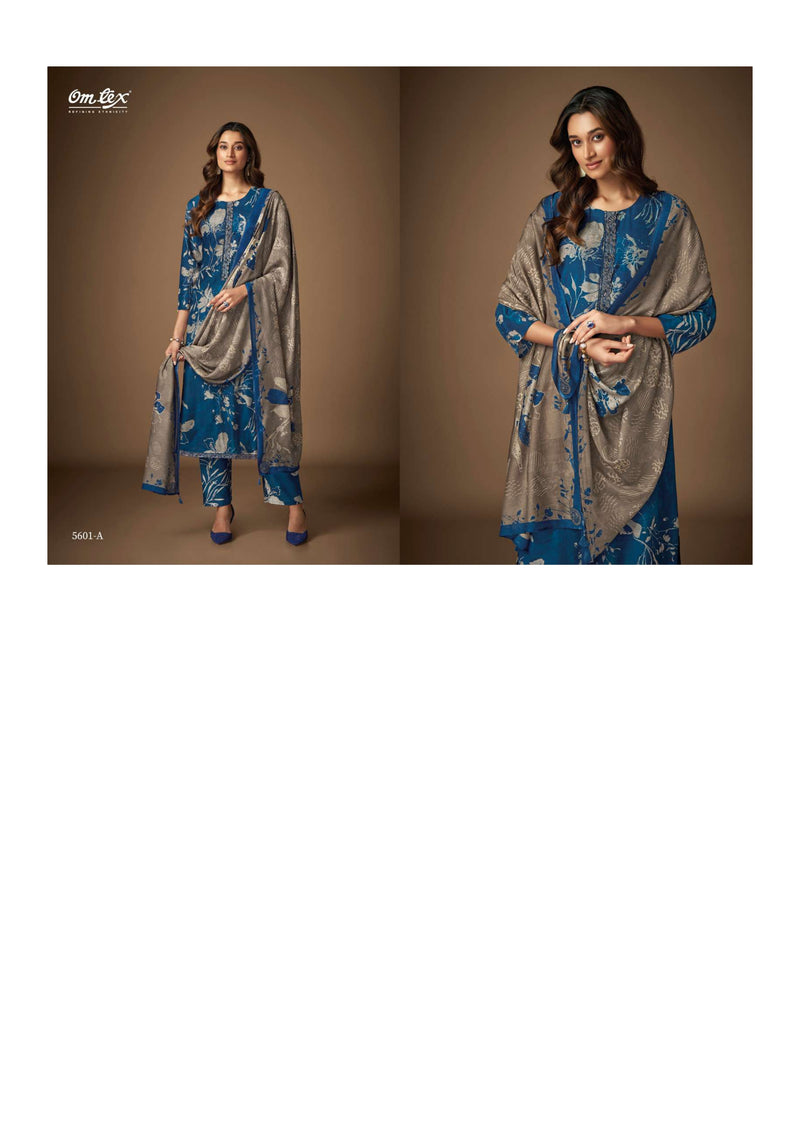 Omtex Sayuri  Silk Digital Print Embroidery Lace Work Festival Wear Salwar Suit
