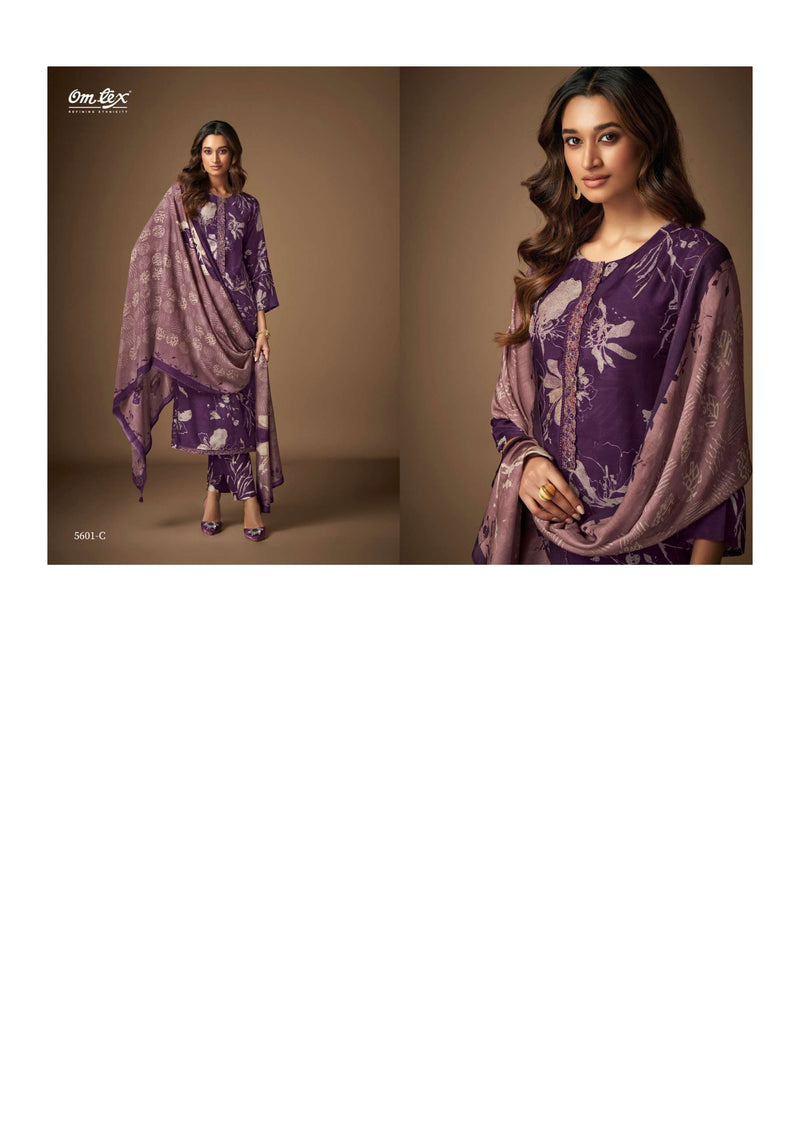 Omtex Sayuri  Silk Digital Print Embroidery Lace Work Festival Wear Salwar Suit