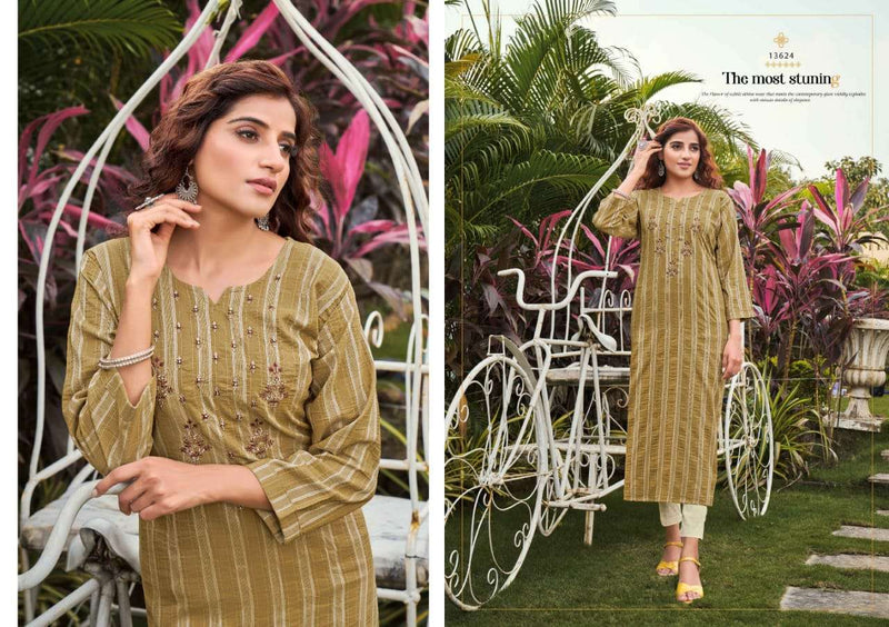 Optical Vol 3 Kalaroop By Kajree Adorable Sequence Work Kurtis