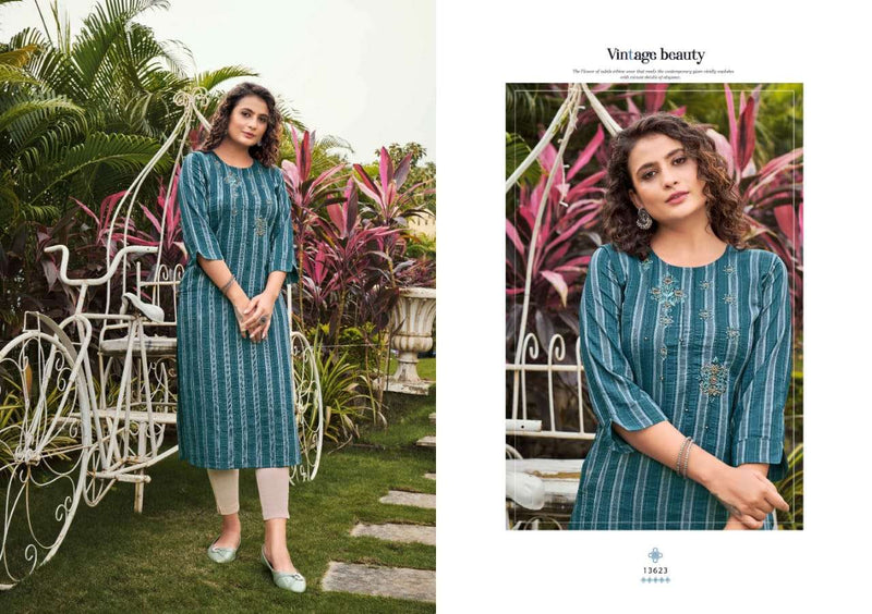 Optical Vol 3 Kalaroop By Kajree Adorable Sequence Work Kurtis