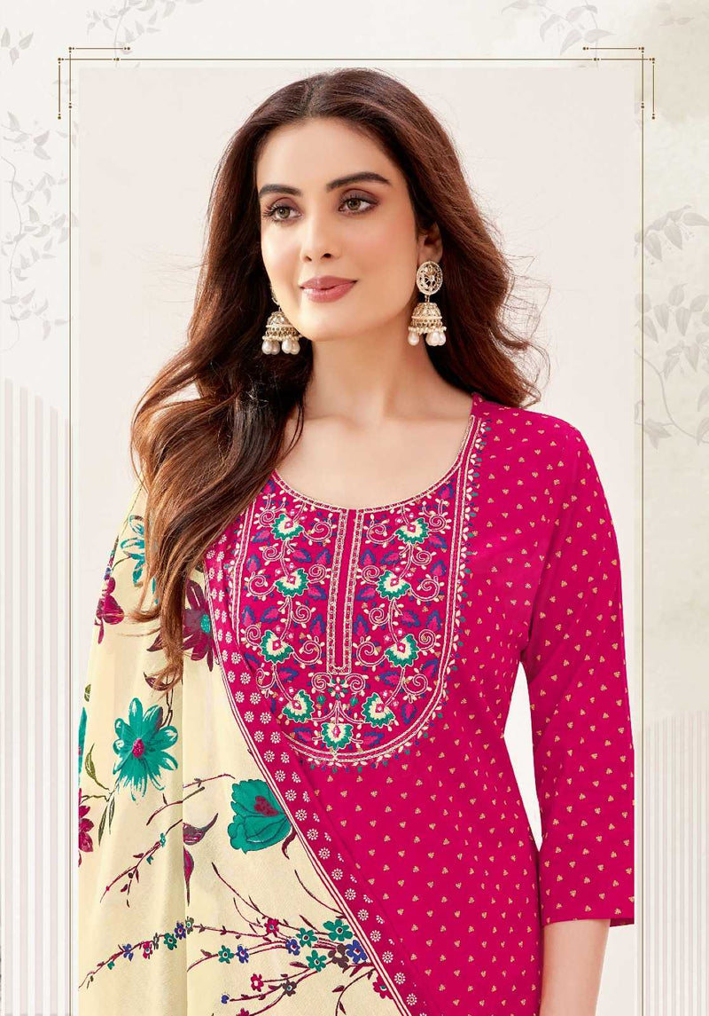 Kundan Trendsetters Pakeezah Vol 13 Cotton Print With Heavy Work Unstitched Salwar Suit