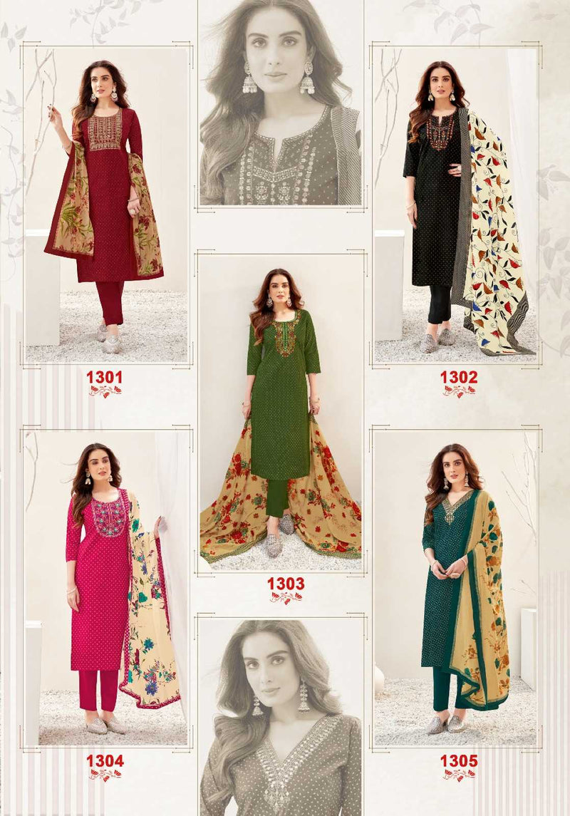 Kundan Trendsetters Pakeezah Vol 13 Cotton Print With Heavy Work Unstitched Salwar Suit