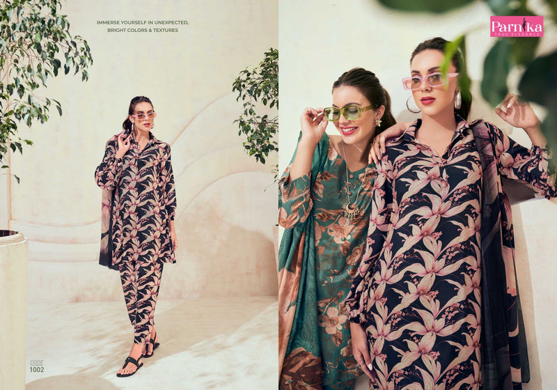 Parnika Universe Digital Silk Salwaar Kameez Material For Party Wear