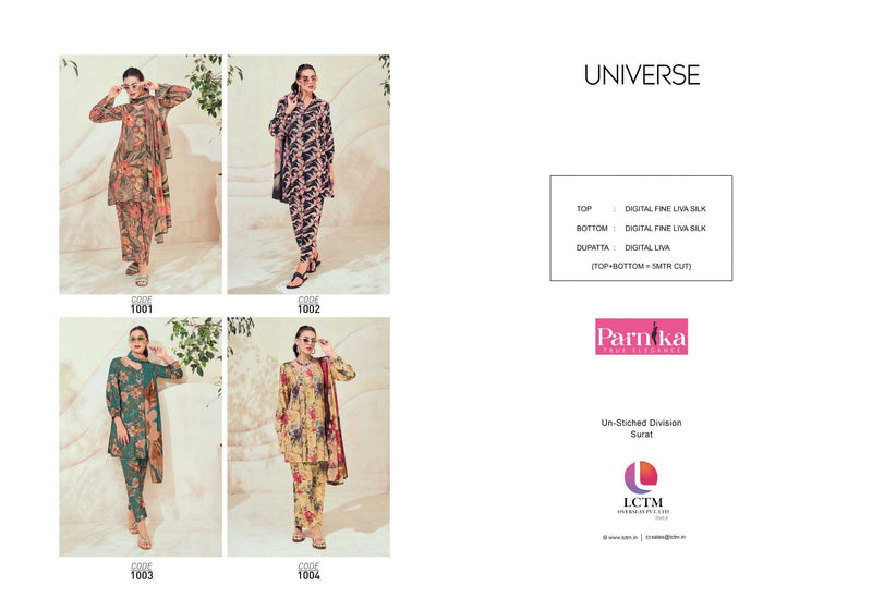 Parnika Universe Digital Silk Salwaar Kameez Material For Party Wear