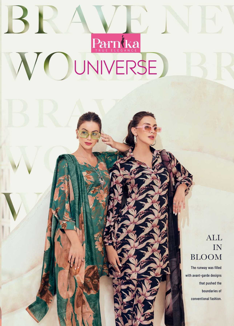 Parnika Universe Digital Silk Salwaar Kameez Material For Party Wear