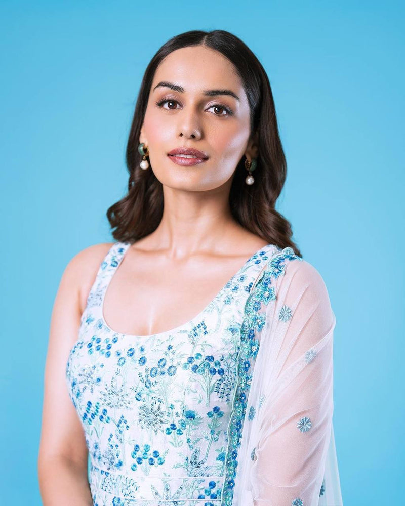 Lc D No 1131 Georgette With Heavy Embroidery Work Designer Kurti Collection